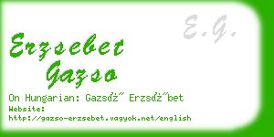 erzsebet gazso business card